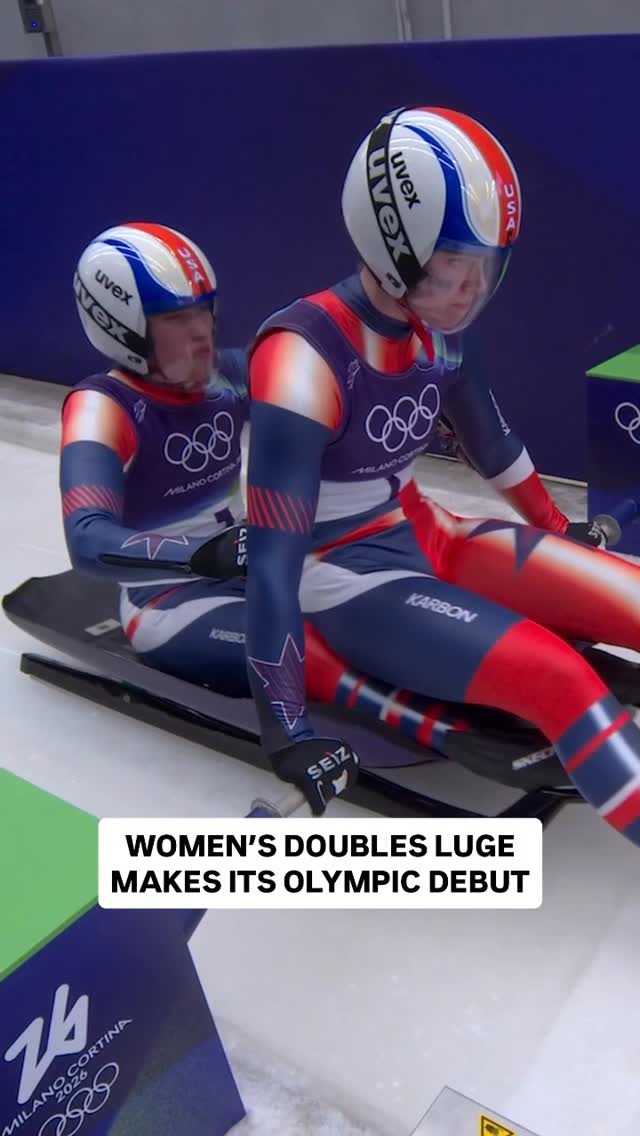 Making history for Team USA 🇺🇸

@chev.forg and @sophia.kirkby competed in the inaugural women’s doubles luge event at the #WinterOlympics.