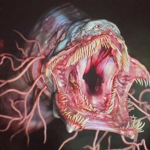First look of the eel and the very first concept I got to work on for Iron Lung! This was the final design, after a few iterations and crazy jaw ideas. She's a thing of beauty and I was absolutely stoked to have the opportunity of bringing her to life! Thank you so much to Mark and Amy for trusting me with this amazing creature.

More will come of other concepts I had the chance to work on, including rejected designs, unused ones, and other subjects.

#ironlung