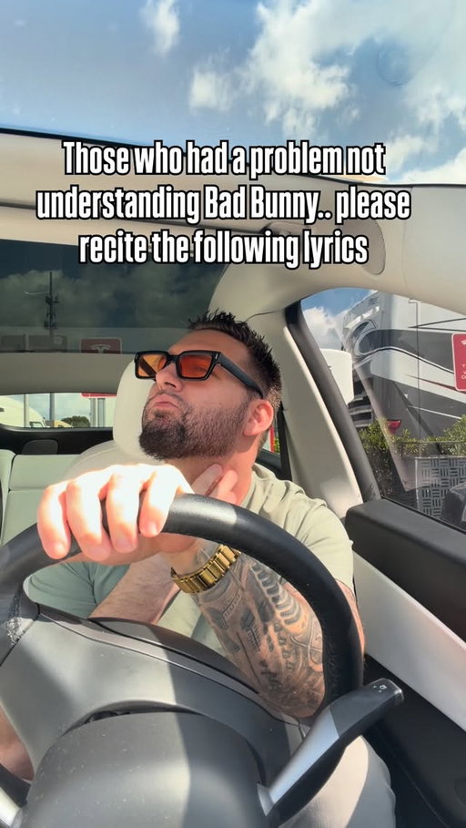 I see you confidently mumbling lyrics to your favorite songs 🤣 music is love ❤️ 

#badbunny #Super Bowl #fyp #reels
