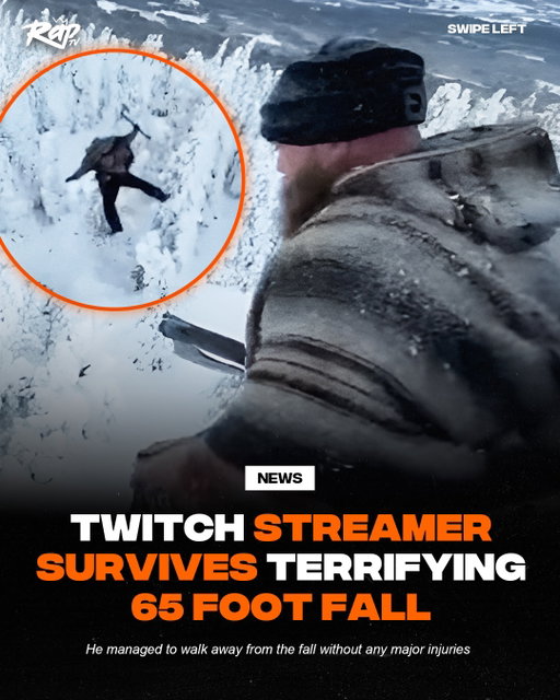 Twitch streamer Arrav decided to jump during a snow climb, and fell a staggering 65 feet through the trees below‼️🤯

The fall was captured on camera, and thankfully, the streamer managed to walk away from the jump unharmed.

What do y’all think about this⁉️

🎥: Arrav