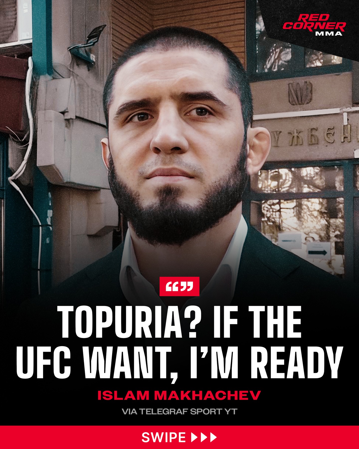 Islam Makhachev is open to the possibility of fighting Ilia Topuria at the White House 👀

“Topuria? I like this idea, if UFC wants… I’m ready.”

Via @telegraf.rs