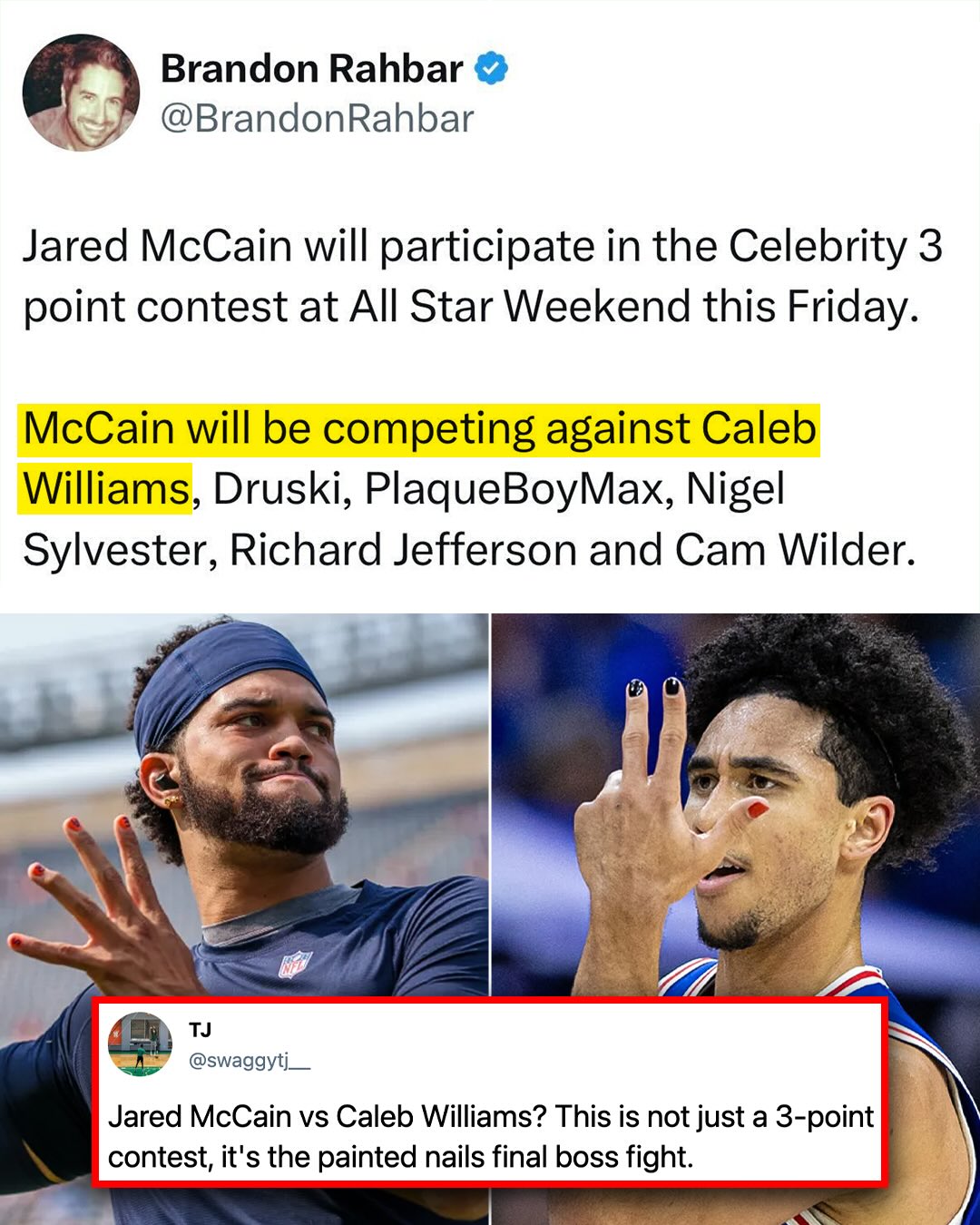 Jared McCain is in the celebrity 3-point contest??? 😂🔥

(H/T brandonrahbar/X)