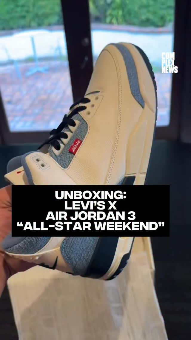 Levi’s and Jordan Brand are coming in strong this All-Star Weekend with their Air Jordan 3 collection. Here’s an early unboxing of the LA-exclusive pair, set to drop February 13 👖💫