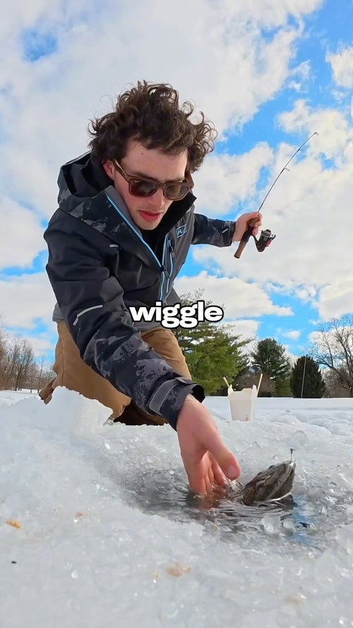 Ice Fishing with SHRIMP 🐟🎣