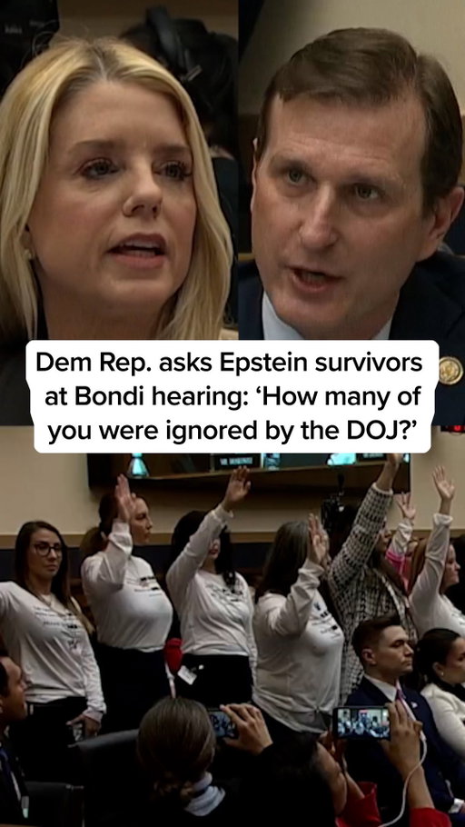 Rep. Dan Goldman (D-NY) questioned Attorney General Pam Bondi about the Epstein files fallout and asked Epstein survivors in the audience whether they have spoken with the Department of Justice.

Watch more coverage and analysis at the link in our bio.

#news
#doj
#congress