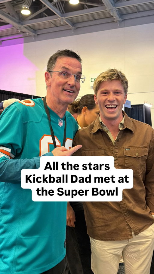 Kickball Dad made a lot of new friend during Super Bowl Week 🏈 Who’s your favorite?