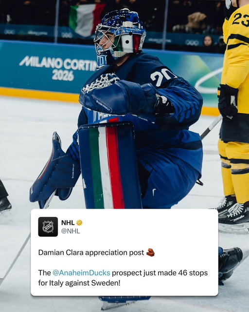 Just a legendary performance 🇮🇹 

Watch Italy vs. Slovakia at the #MilanoCortina2026 #WinterOlympics on Friday at 6:10a ET on @peacock, @cbcgem, & @sportsnet!