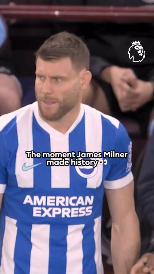 A moment for the history books 📚

James Milner came on to make his 653rd Premier League appearance, equalling Gareth Barry’s all-time record 👏