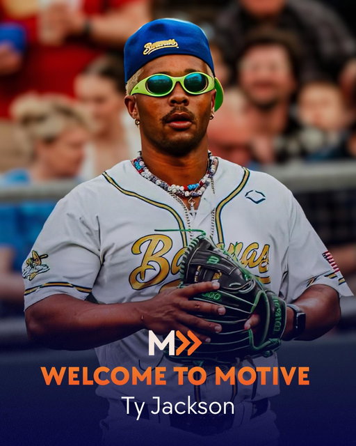 Welcome to the Motive family, @tyy2flyyy!!

The Motive roster just got a little more Bananas 🍌
Please welcome our newest client, Ty Jackson to the family! From lighting up the field with the Savannah Bananas to making brands like Warheads and Chiquita go sour (and sweet). Let’s get to work, this is going to be fun!

cc: @tylertellsjokess