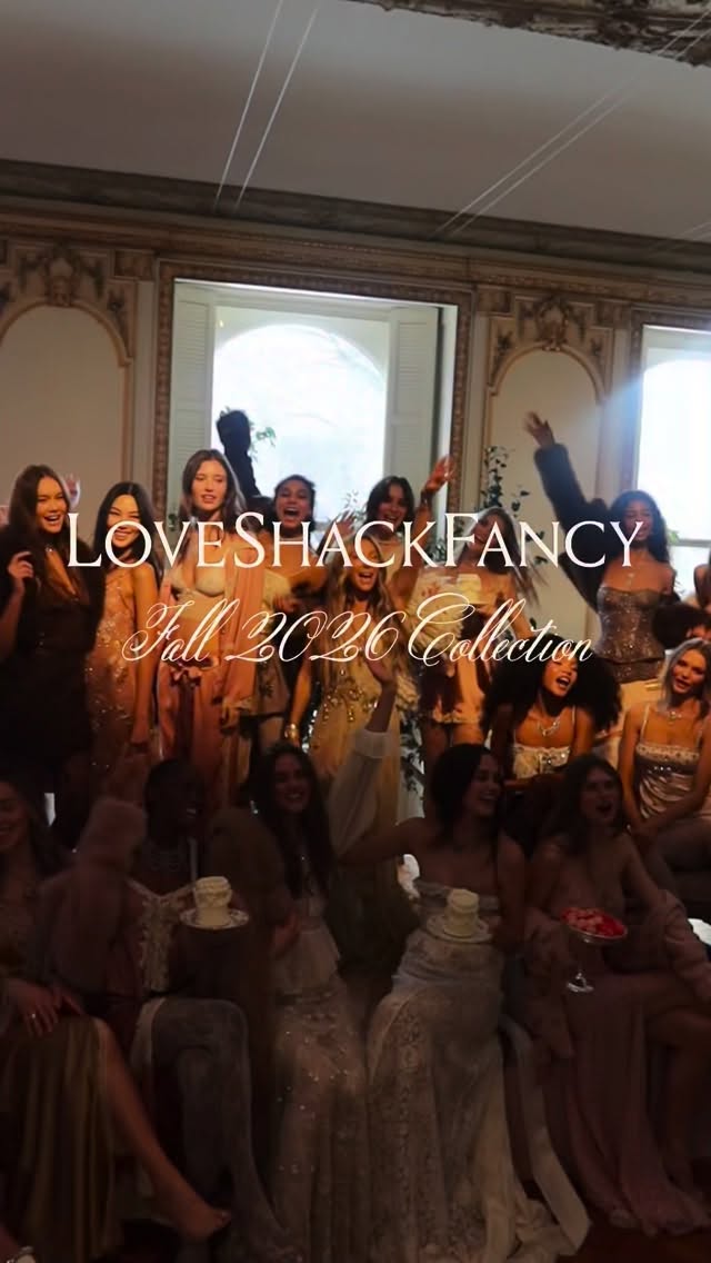 Versailles may have inspired her but the Upper East Side raised her. She’s Blaire Waldorf meets Marie Antoinette if she had an iPhone. She knows beauty is remembered. She knows romance isn’t weakness — it’s influence. She walks in softly. She leaves an impression. Soft, but powerful. Romantic, but aware. Privileged, but not careless. little dramatic — and owns it

Marie would’ve ruled Instagram.
This is her now. Welcome to LoveShackFancy Fall 2026 🎀

Huge thank you to our incredible partners:   Musical Performance: @summerjoyforever
Production: @salleeproduction
Design & Decor: @nicholasdavid_ @justindavis
Florals: @1800flowers 
Wine: @santamargheritaus
Casting: @theycallmecharley
Styling: @celiaazoulay
Entertainment Director: @marcellahymo
Tech Partner: @casemate
Nails: @the_gelbottle_inc
Makeup: @tartecosmetics @shyannalundi
Hair: @batiste_us @brentlawler @goodyhair @thewetbrush @bioionic 
Skincare: @herocosmetics 
Underpinnings: @_hollywoodfashionsecrets
Jewelry: @courtneydavis.newyork @intemporelnyc @ericksonbeamon