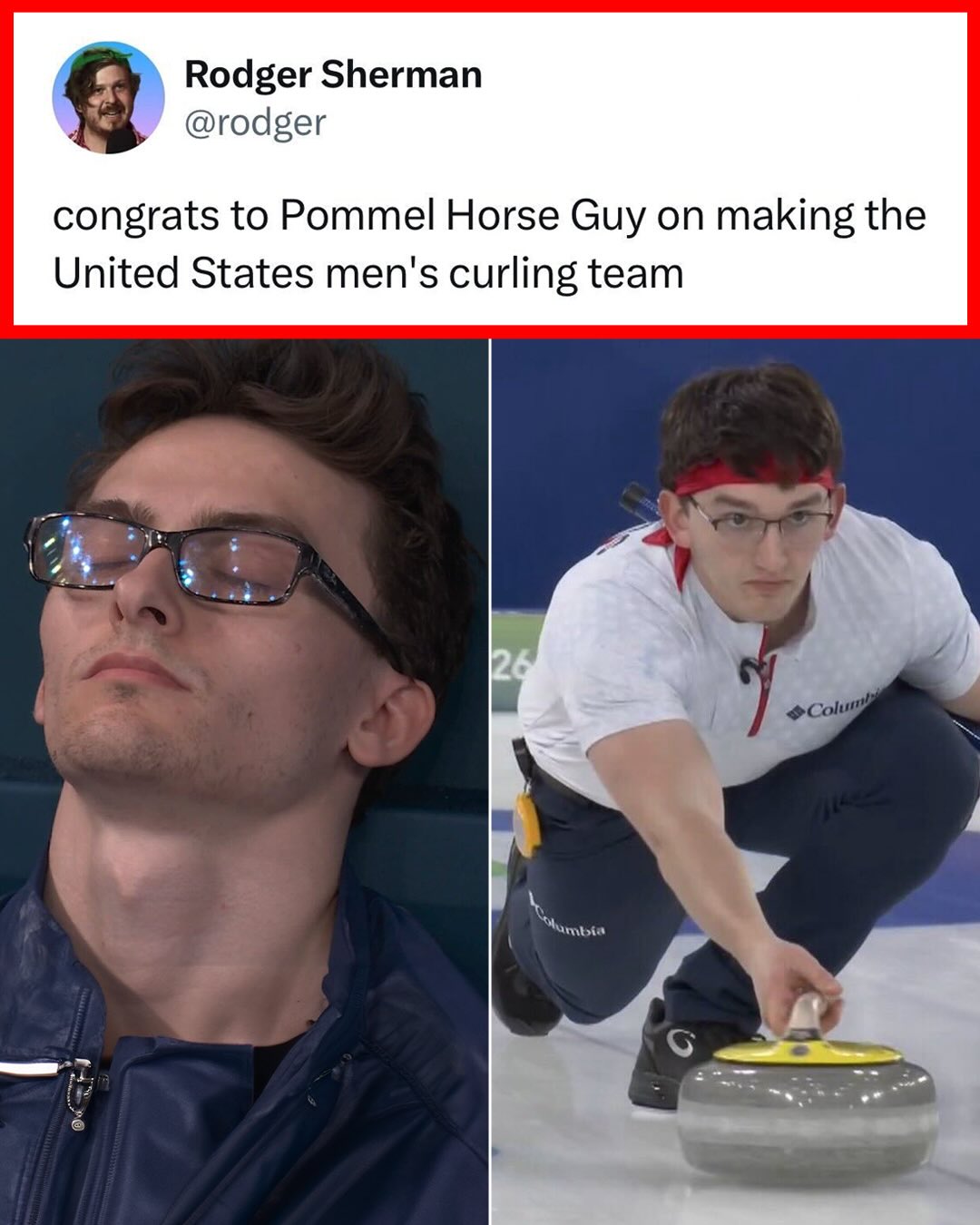 The Pommel Horse Guy has a doppelgänger at the Winter Olympics 😂

(h/t rodger/X, lizzydee/X)