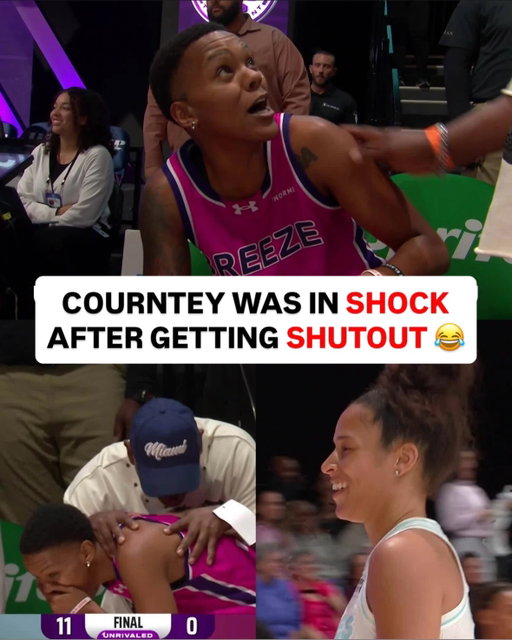 Courtney Williams couldn’t believe she got shutout 😂

Veronica Burton was DOMINANT in the matchup that lasted 1 min and 23 secs