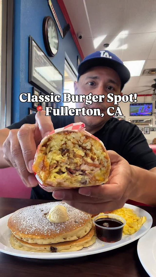Classic Burger Spot in Fullerton making a killer breakfast burritos and breakfast plates! The burrito and the corned beef and hash 🙌🏽 must try! Solid Cheeseburger and loved the Pastrami Chili Cheese Fries! 

Have you guys been?

@eatshortyz 
📍1631 N Placentia Ave, Fullerton, CA 92831

#ocfood #bestoflafood #ocfoodie