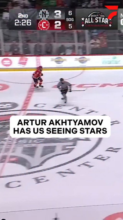 "I'll show you alley-oop," Artur Akhtyamov (probably)

#AHL #AHLAllStar #LeafsForever #Hockey