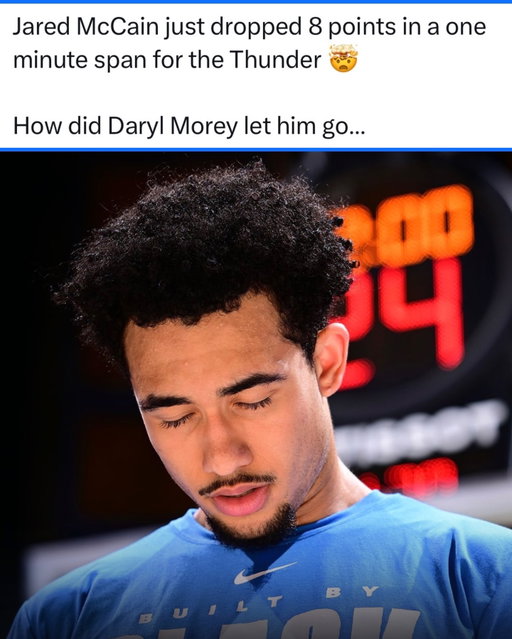 Jared McCain is getting comfortable in OKC… I don’t understand how Morey let him go so quickly 

(via OKC Thunder)
