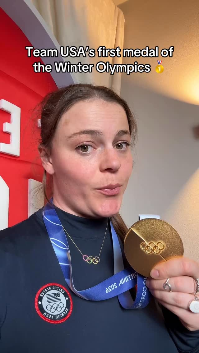 Allow @breezyjohnsonski to introduce Team USA’s first medal of the #WinterOlympics. ✨