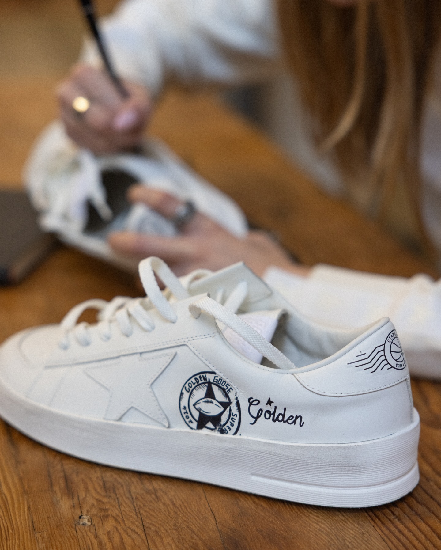 Celebrating the Super Bowl energy with an exclusive #CoCreation. #GoldenGoose