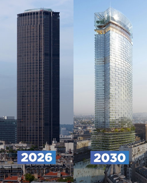 The skyline of Paris had always been a work of art — until one building changed everything. Long labelled as the city's most hated skyscraper, the 210-metre Tour Montparnasse is now about to undergo a €300M overhaul. The aim? Not to celebrate it, but to make it disappear. 

Will this bold architectural rethink finally win hearts, or erase an infamous chapter of the city’s modern history? 

🎥 Find out in our video, now up on YT and TheB1M.com — links in our bio.

📷 1-5: New proposals: Nouvelle AOM
📷 6-7: Existing structure: Getty

#architecture #paris #construction #TheB1M skyscraper