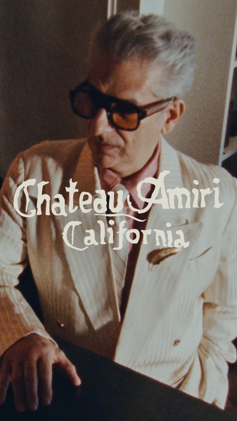 Welcome to the Chateau AMIRI. An imaginary Hollywood hotel, an homage to the haunts and locales that have shaped our modern mythology of Hollywood steeped in nostalgia and alive with memories. 

This fantasy hotel is both inspiration for the AMIRI Spring-Summer 2026 collection, and the backdrop for a campaign capturing Hollywood idols Michael Imperioli (@realmichaelimperioli), Danny Ramirez (@dannyramirez), Malcolm McRae (@malcolmmcrae), alongside Jordan Daniels (@jordandaniels) and Heather Diamond Strongarm (@heather.strongarm). In the lobby of the Chateau AMIRI, different stories intersect, and new identities unfold through the lens of old Hollywood. @amiri @mikeamiri 

Discover the Spring-Summer 2026 collection now on amiri.com and at AMIRI flagships. 

Founder & Creative Director: @mikeamiri 
Director: @bondukestudio 
DP: @cooper.lichacz 
Photography: @hart_leshkina 
SVP, Brand: @nimazaribaf 
Styling: @elliegracecumming 
Casting Director: @noah__shelley 
Set Design: @nucalifornia 
Hair: @hikaruhirano 
Makeup: @homasafar 
Cast: @realmichaelimperioli @dannyramirez @malcolmmcrae @jordandaniels @heather.strongarm