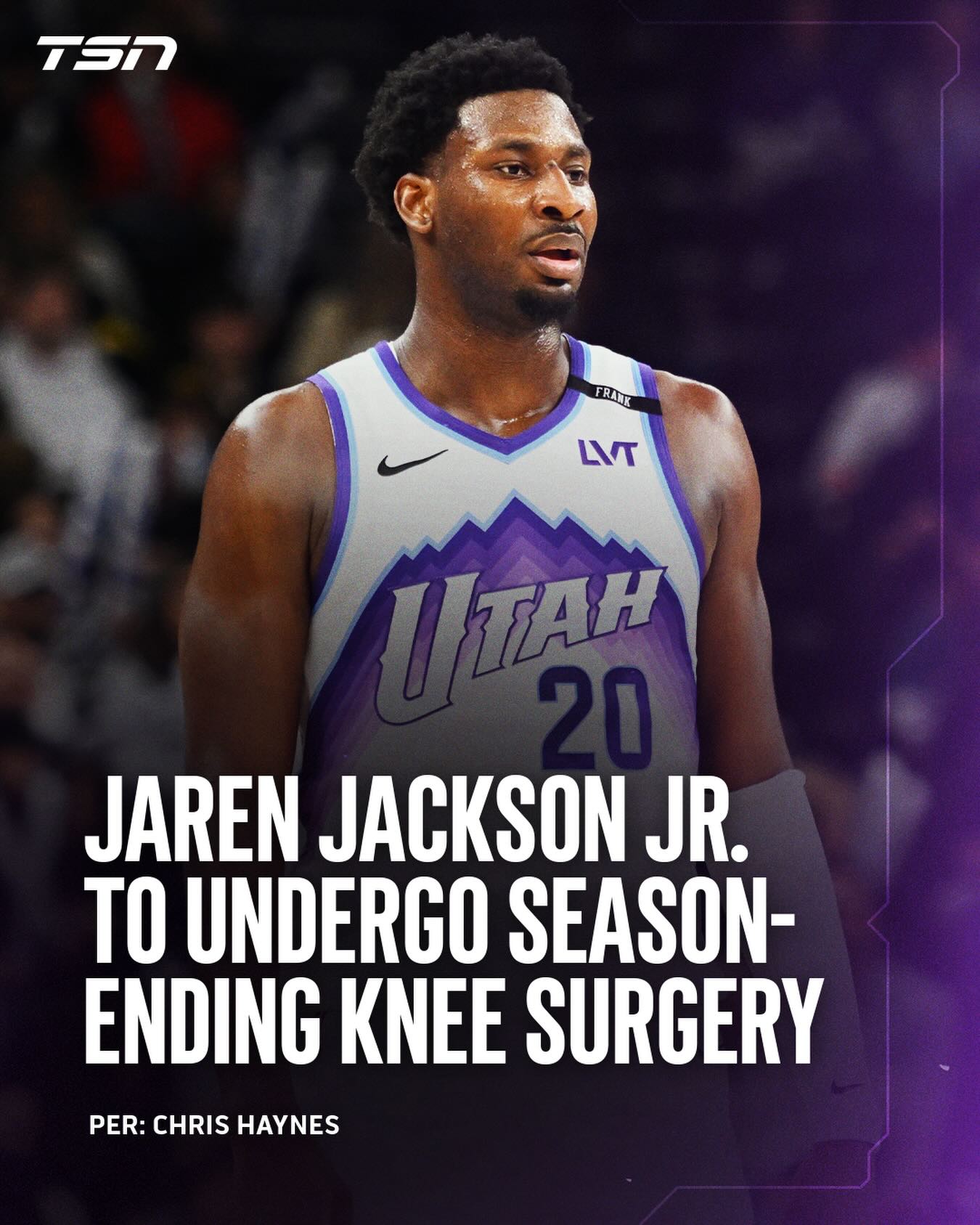 Jaren Jackson Jr. is likely to miss the rest of the season to undergo surgery to remove a localized pigmented villonodular synovitis growth in his left knee.
