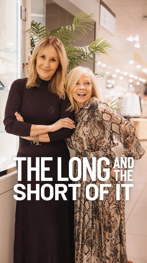 The LONG & The SHORT Of It Date Night Edition @johnlewis 
With Valentines fast approaching @middleagedminx and @nadinebaggott try on dresses and try not to take themselves too seriously. 
* @mintvelvet Black Velvet Dress Diamante trim reduced to £69
* @baukjen Valleta Satin Lace Trim Midi Dress now reduced to £131
* @marella_official V Neck Short Sleeve Polka Dot Dress in Brown and White £235
* @thisiswhistles transparent sleeve dress Burgundy Dress Ruched Dress £149.
* @reiss Annika Snakeskin Print  Shirt Dress now £98.
* @thisiswhistles Funnel Neck Pleated Midi £149

Disastrous Ralph Lauren dress £300 can’t stand to tag them as I look so dreadful in that dress. Now off to find anything with a pulse for Jo 😆❤️
Videography @katsfilms