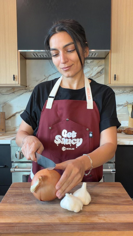 a lot to love on my first [married] Valentine’s Day. making saffron chicken piccata using @hexclad