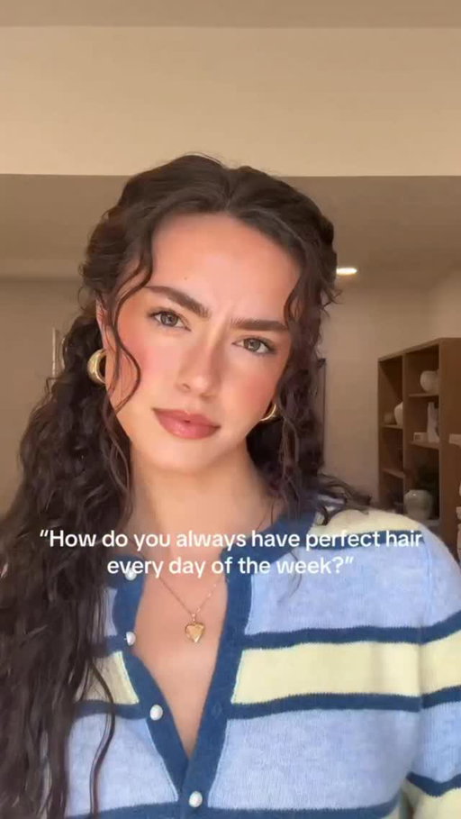 Be kind to yourself, even us hair influencers have bad hair days and weeks and months #curlscheck #wavyhair