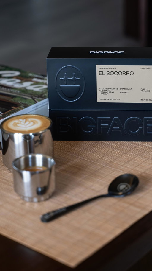 Now in orbit: El Socorro 🇬🇹

Our latest isolated origin for espresso is from the Palencia region of Guatemala. Tasting notes include toasted almond, caramel, and yellow pear - providing a balanced medium profile. 

Wake up. Dream big. Now live at BIGFACEBRAND.com