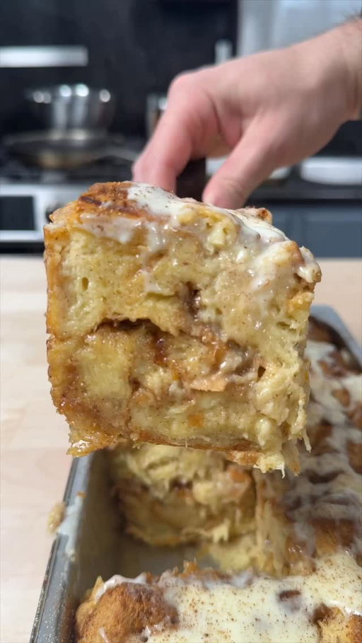 Make this for Valentine’s Day 

🔥 CINNAMON ROLL BREAD PUDDING 🔥 Soft brioche soaked in cinnamon custard, layered with brown sugar swirl, baked until golden and finished with cream cheese icing 😮‍💨 Perfect for brunch, holidays, or whenever you need a crowd-pleaser.
👇 SAVE THIS RECIPE 👇
🧈 INGREDIENTS
Bread • 1.5 lb brioche or challah, cut into large cubes (about 2 loaves)
Custard • 4 cups heavy cream • 1 cup whole milk • 6 eggs • 1 cup brown sugar • ½ cup sugar • 3 tbsp melted butter • 2 tbsp vanilla • 1½ tbsp cinnamon • ½ tsp nutmeg • ½ tsp kosher salt
Cinnamon Swirl • ½ cup melted butter • ¾ cup brown sugar • 2 tbsp cinnamon
Cream Cheese Icing • 4 oz cream cheese (soft) • ½ cup powdered sugar • 2–3 tbsp cream or milk • ½ tsp vanilla + pinch salt
Orange zest (optional)

INSTRUCTIONS
1️⃣ Butter a 9×13 baking dish. 2️⃣ Cut the bread and add to a bowl.  3️⃣ mix the custard 
4️⃣ pour custard over the cubed bread and allow it to soak for 5-10 mins.. mix gently 5️⃣ layer in the bread into your baking dish and then add the cinnamon swirl layer, repeat until the fish is full  6️⃣ BAKE • 350°F • Covered 30 min • Uncovered 20-30 min until golden and set. Internal temp should be 190-200
🥄 ICING Whisk cream cheese smooth → add powdered sugar → slowly whisk in cream until pourable. Drizzle over warm bread pudding.
💡 Pro Tip: Slightly stale brioche = next-level texture.
Tag me if you make it! #MrMakeItHappen #BreadPudding #valentinesday #dessertideas