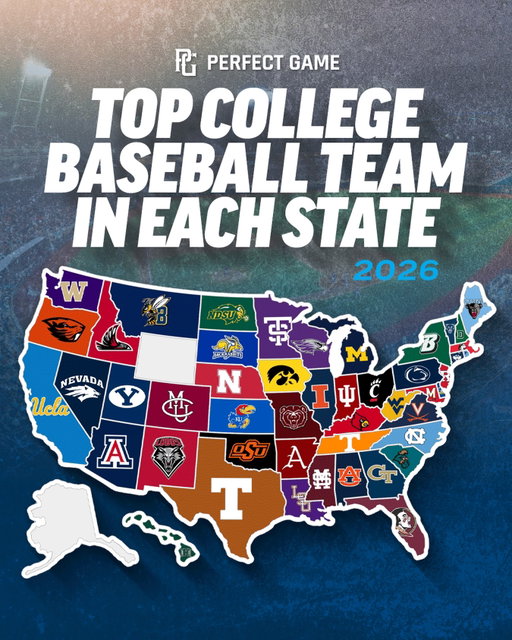 🫡

Here’s who we have as the top college team in each state for 2026. 📃