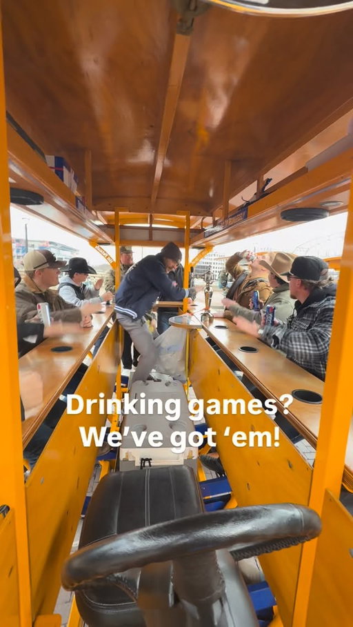 Just when you thought drinking with your crew couldn’t get better… we added pedals.🤜🤛