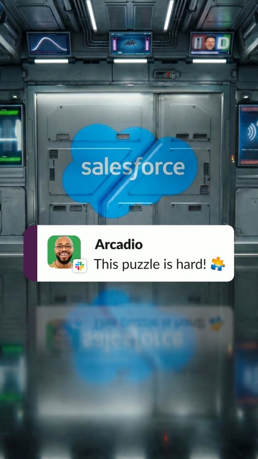 The puzzle just got smarter. A custom version of Slackbot is here to help you crack it. 🧩 mrbeast.salesforce.com