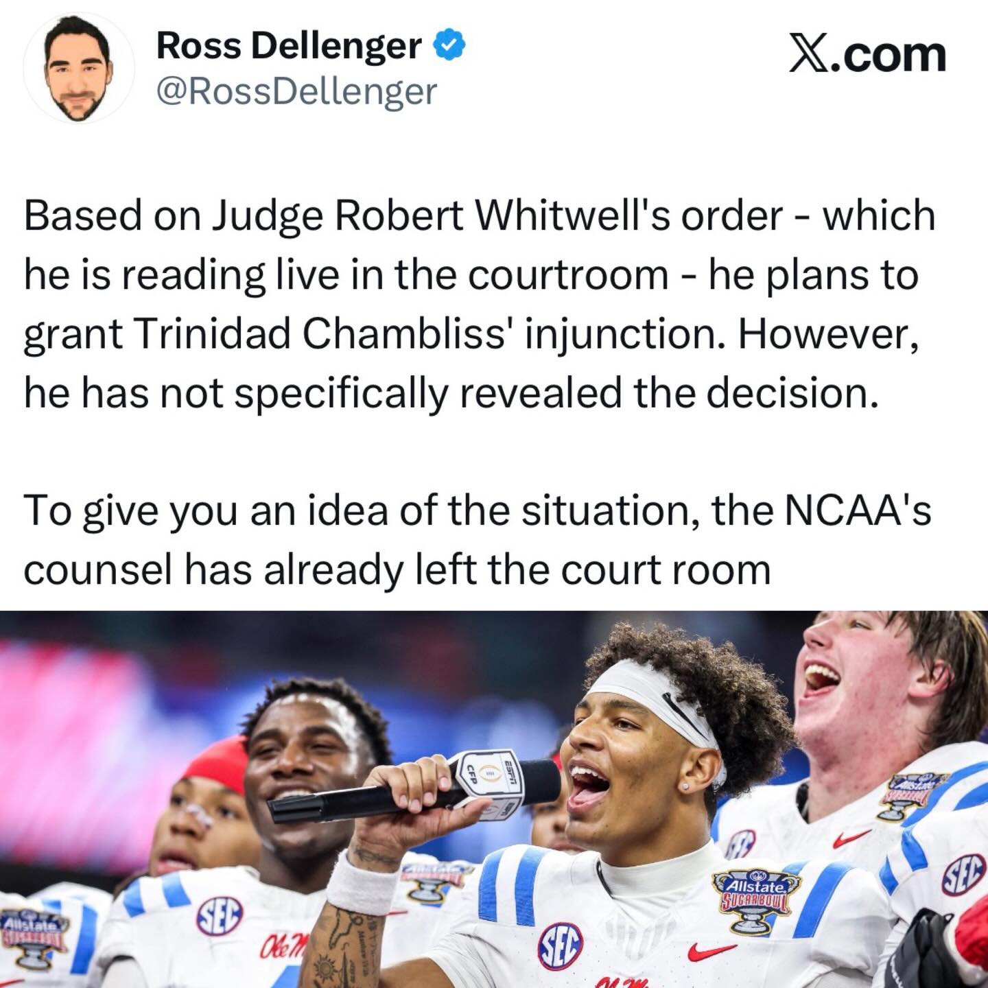 Trinidad Chambliss UPDATE