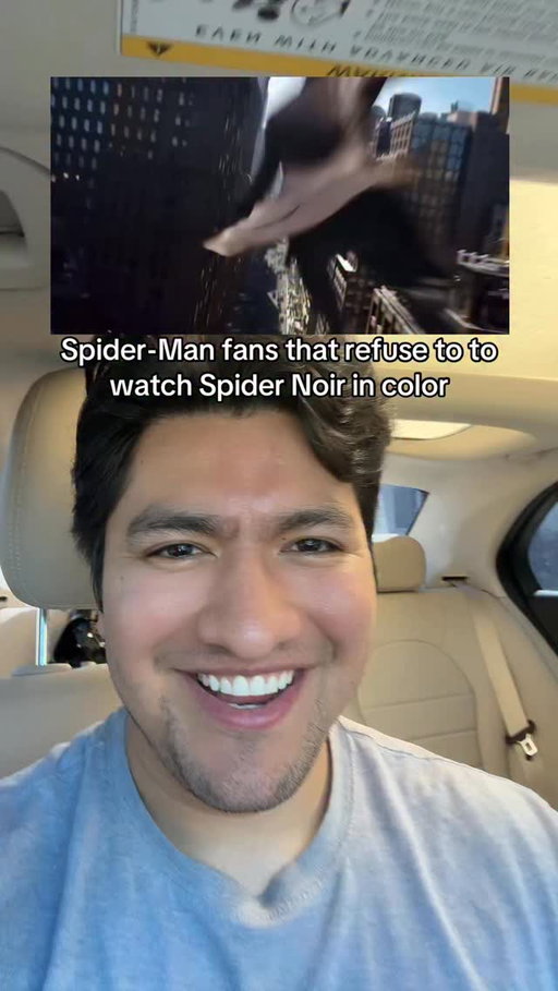 Spider-Man fans that refuse to to watch Spider Noir in color 😂 @blurayangel 

#spiderman #spidernoir #blurayangel #marvel #mcu
