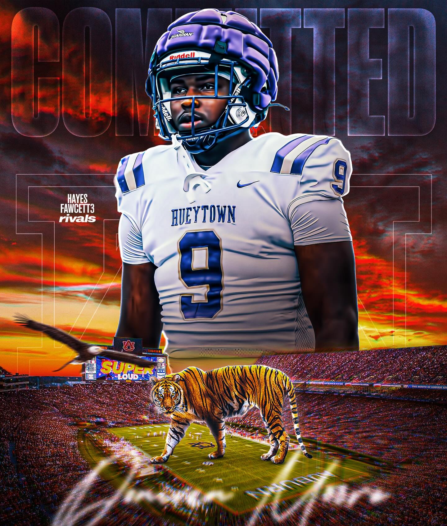 BREAKING: Four-Star DL Donivan Moore has Committed to Auburn, he tells me for @Rivals.IG

The 6’4 270 DL chose the Tigers over Alabama, Ole Miss, Texas, Ohio State, and LSU

He’s the No. 5 DL in the 2027 Rivals300 🦅