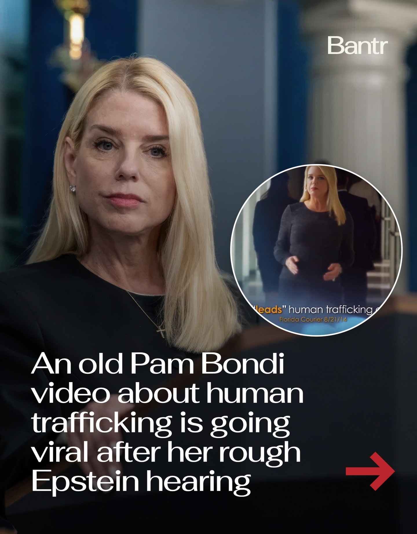 Well, this timing is something.

After US Attorney General Pam Bondi faced off with Congress on Epstein files this week, a video of her time as Florida’s Attorney General has resurfaced.

While she responded to Epstein questions with stock market numbers, refused to face Epstein victims in the room, and spewed insults back at Congress, the timing of the resurfaced ad is nearly romantic.

Naturally, the internet is not holding back.

Media via X/Shutterstock

#readbantr #pambondi #epstein