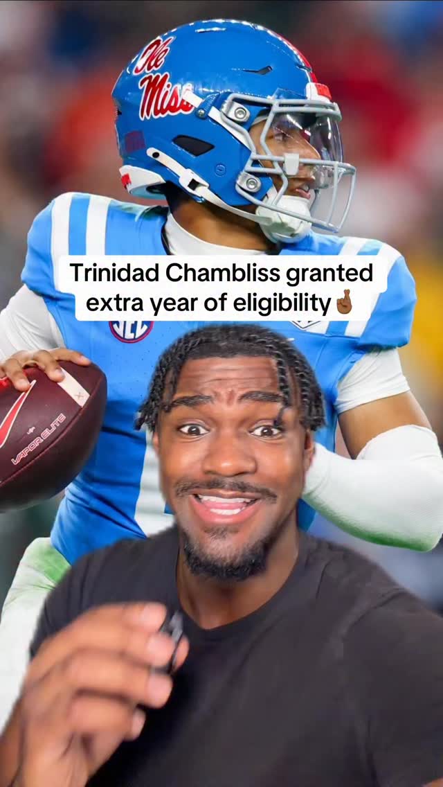 Trinidad Chambliss granted extra year of eligibility🔥🤯

#collegefootball #hottytoddy #football #olemiss #Joshsmoore