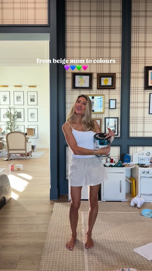 sorry to my family during the beige era 😂 we let the kids pick what color they wanted to paint their rooms but we chose the actual paint 🥰 i love every single color they chose