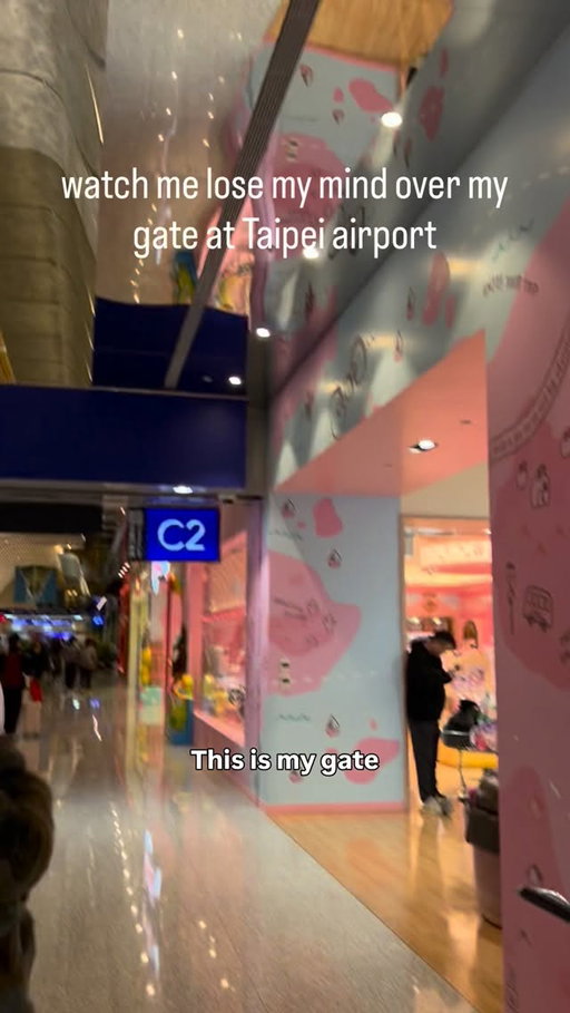 it was that serious…. #sanrio #travel #travelling #airport
