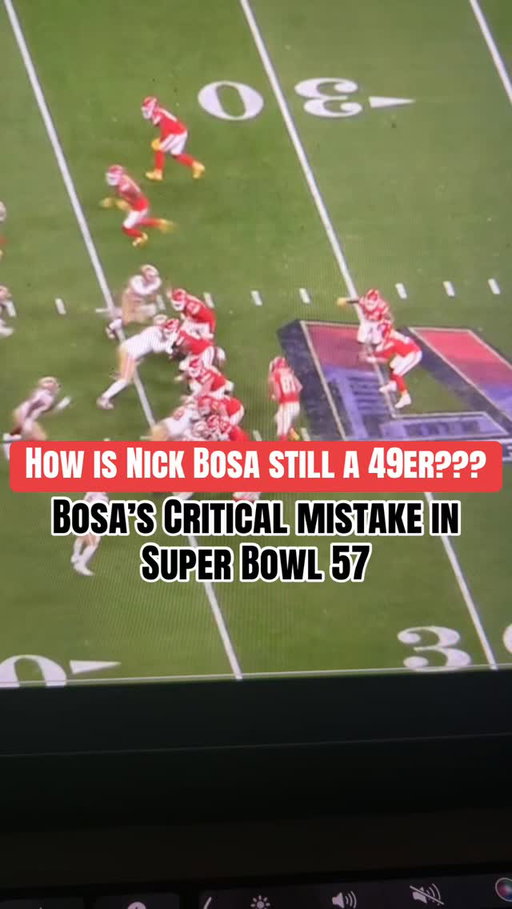 It’s even tougher to watch 3 years later. Nick Bosa has to be kicking himself for the rest of his career for making this critical mistake #nickbosa #49ers #brockpurdy #nflfilmstudy #nflfilmbreakdown