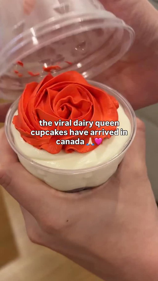 Viral Dairy Queen cupcakes have finally arrived in Canada!!! One is $5.99, two is $11.99! #dairyqueen #dqcupcake #icecream @dqcanada
