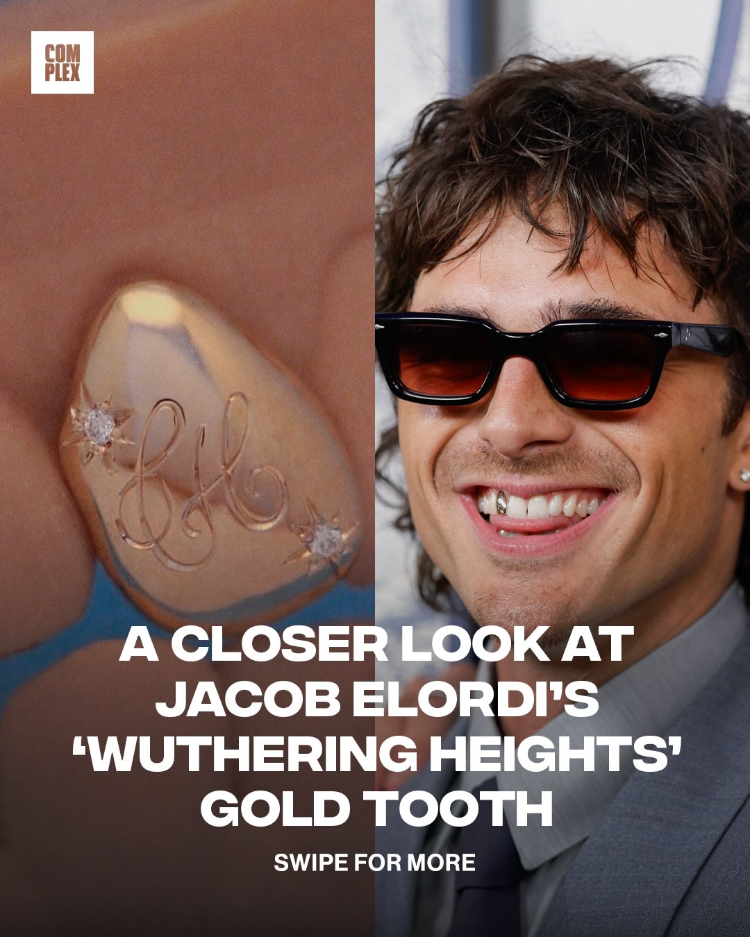 Love going beyond the screen ✨🥀

Jacob Elordi got a custom 14k gold “Catherine + Heathcliff” grill with star set diamonds to signify the love between him and Margot Robbie’s characters in “Wuthering Heights”

Designed by @maisonraksha