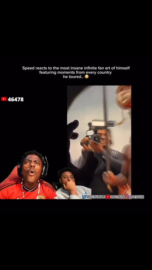 IShowSpeed’s stream turned into a full-circle moment when he reacted to the most insane infinite fan art of himself, a massive piece that somehow featured moments from every single country he toured. As he zoomed in, the details kept going—Ghana, Kenya, Rwanda, Ivory Coast, Nigeria, Liberia—each section capturing a different iconic scene from his journey, and Speed just stood there in disbelief. Every time he thought he’d seen it all, there was another layer, another reference, another hidden moment that made him yell, laugh, or go quiet for a second. He kept pointing at specific memories, reliving them out loud, realizing how much actually happened on this tour and how deeply fans were paying attention. What made it hit wasn’t just how good the art was—it was how it told the story of his entire run in one endless visual, turning chaos into legacy right in front of him.

#IShowSpeed #AfricaTour #SpeedNation #FanArt #ViralMoments