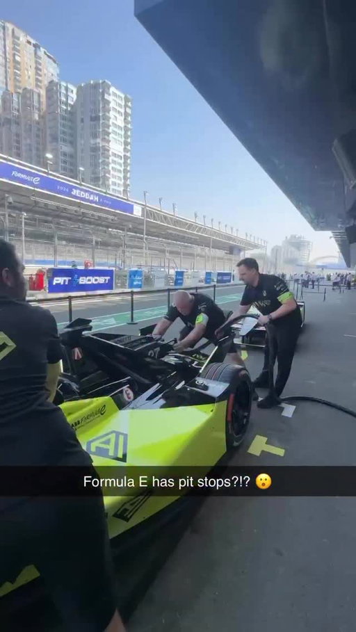Yes, tonight we do! 👀 

Round 4 here in Jeddah will feature PIT BOOST - an innovative mid-race feature that provides a 10% energy increase to the race cars via a quick, 30-second 600kW rapid energy boost in the pitlane. This addition introduces an extra layer of strategy, as choosing the right moment to pit can make or break a race, as drivers balance the risk of losing track position for an extra boost of power.🤓🔋

As it’s the first PIT BOOST race of the season, our crew practiced in the pitlane yesterday, as seen in the video! ⬆️
