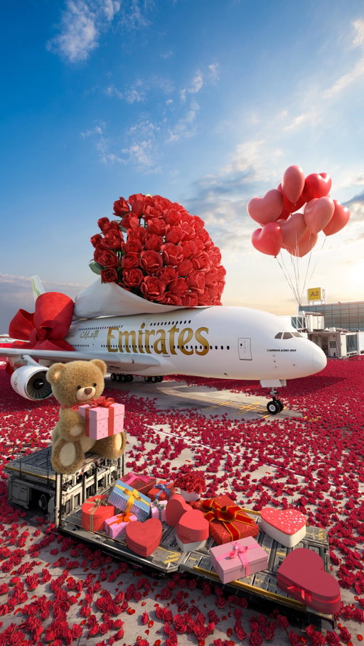 Love is our favourite destination. 🌹✈️

Happy Valentine’s Day from all of us at Emirates. 

#Emirates #FlyBetter