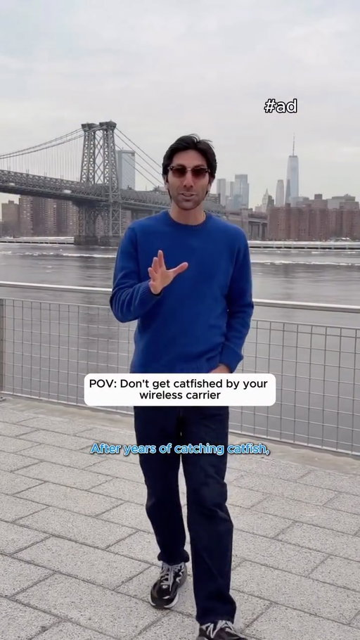 Wireless plans shouldn’t be a catfish. Live in the know with @visiblemobile for just $25/mo with unlimited 5G data and zero surprises. #visible_partner #ad