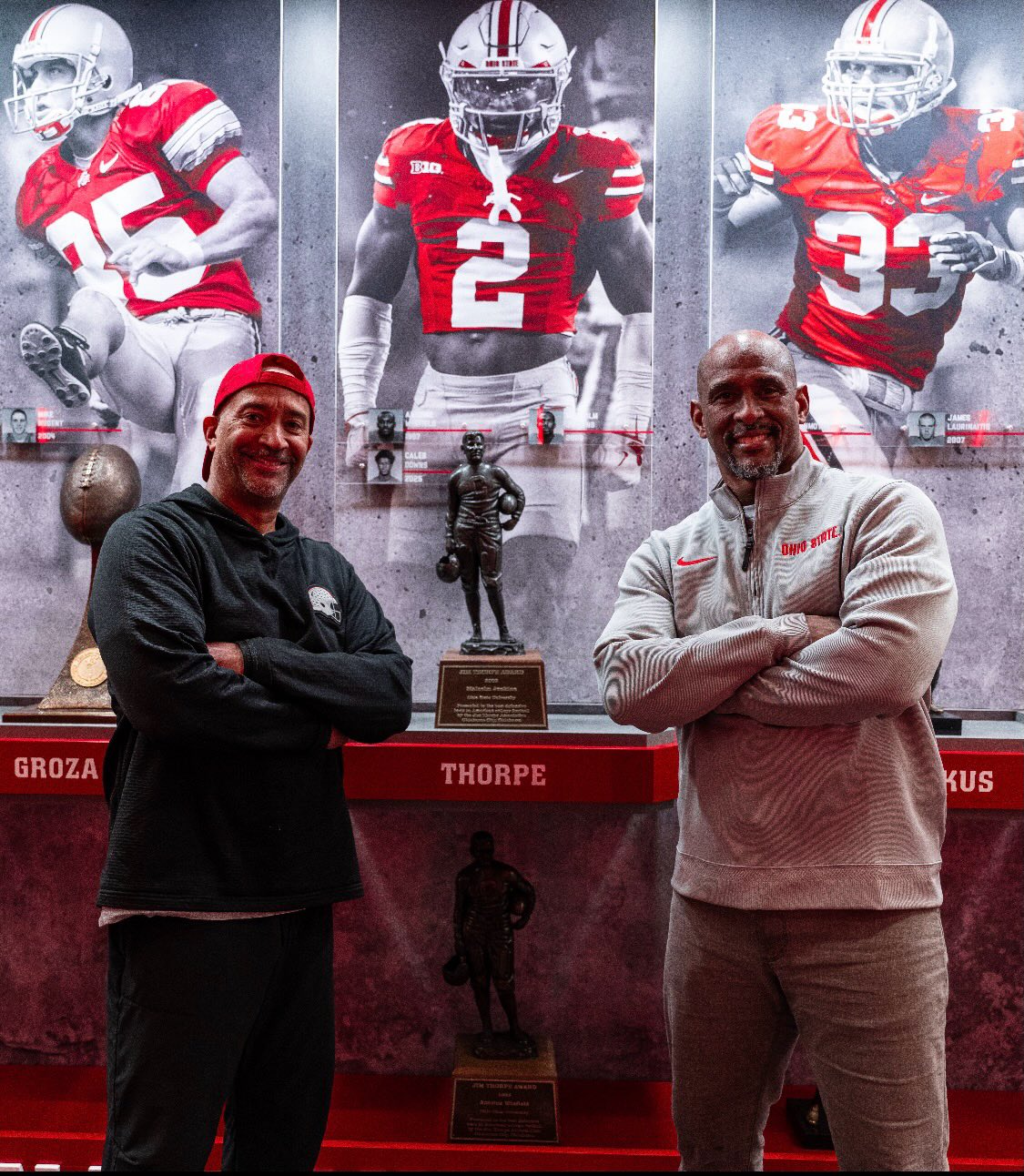 RELATIONSHIPS - started in the 1980’s from Columbus Ga- Gary want to say thank you ! Appreciate you TRUSTING US with Your Son ! He has been an Honor to coach ! He has Represented the Family name well ! HONOR your NAME ! He will go down as one of the most decorated and respected players in Ohio State History ! 2 X Big 10 Defensive Back of the year , Big 10 Defensive Player of the Year , 2X 1st Team Consensus All American , Lott Impact Winner , Thorpe Winner , and others ! 
#caleb #football #defense #family #relationship