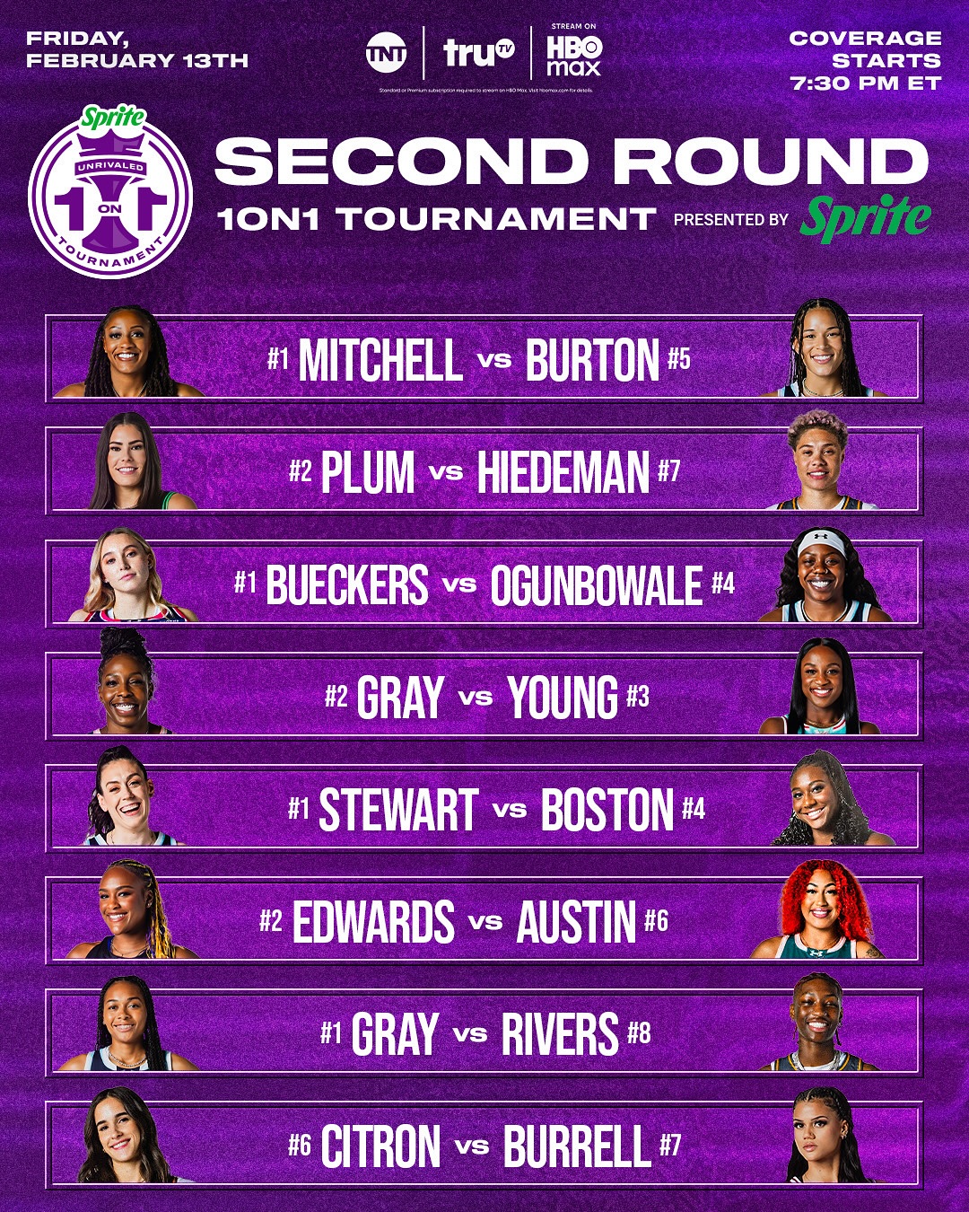 Who’s ready for the second round?! 🤭

Tune in TONIGHT at 7:30 pm ET on TNT, truTV and HBO Max!