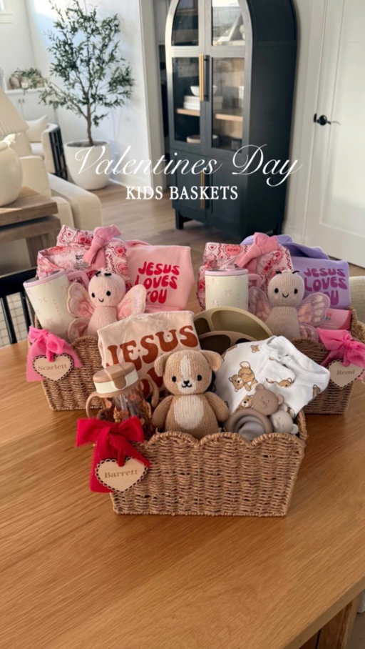 First of many 3 baskets for my babies 🥹🫶🏻♥️
I love putting these together for holidays and Valentine’s Day is just the cutest! 💌 

Comment SHOP below to receive a DM with the link to this post on my LTK 👇🏻 
https://liketk.it/5SVyM #valentinesday #kidsvalentinesbasket #Valentinesbasketsforkids #girlsvalentinesbasket #boysvalentinesbasketideas