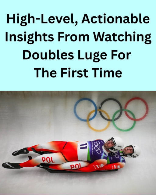 "Doubles luge appears to be the consequence of somebody watching luge and being struck by the idea of stacking another guy on top of the first guy. Apparently back then there were no bad ideas."

Sample some key insights, and then read the rest of Sabrina Imbler's crucial analysis at Defector.